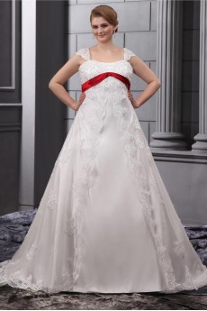 Lace Beading Floor Length Plus Size Gown
