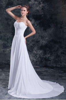 Chiffon Sweetheart A Line Gown