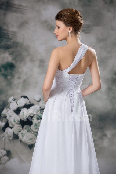 Chiffon One Shoulder A Line Gown