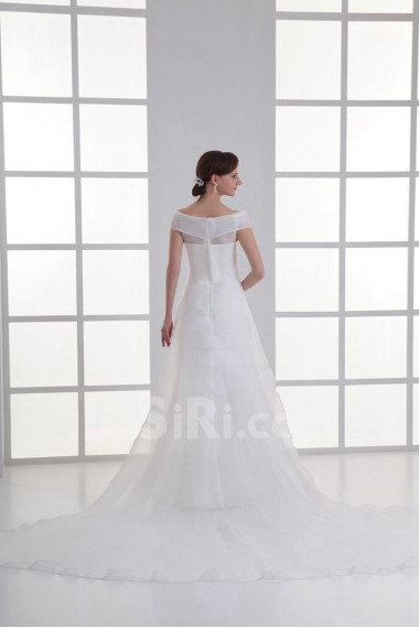 Organza Off-the-Shoulder A Line Gown