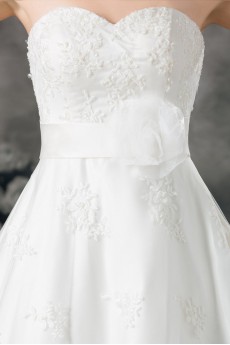 Lace Scoop A Line Gown