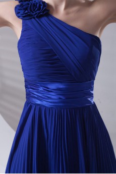 Chiffon Asymmetrical Ankle-Length Dress