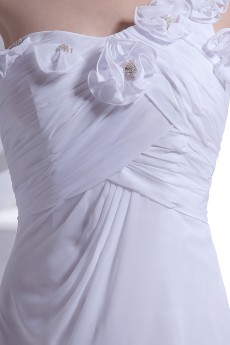 Chiffon One-Shoulder Sheath Dress