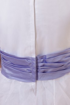 Yarn Jewel Neckline Floor Length A-line Dress