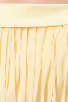 Chiffon Halter Neckline Floor Length Empire Dress with Ruffle