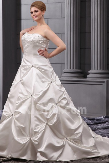 Embroidered Plus Size Ball Gown