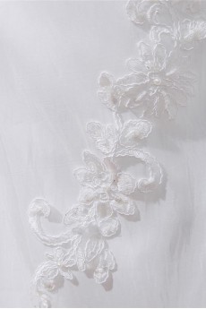 V-Neck Taffeta Beading Embroidered Plus Size Dress