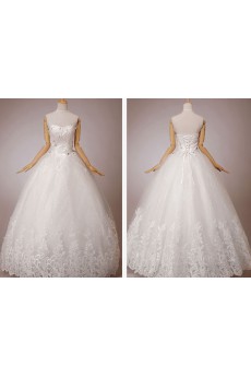 Tulle Sweetheart Floor Length Ball Gown with Sequins