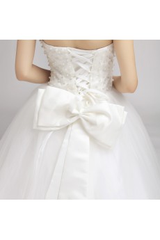 Organza Sweetheart Floor Length Ball Gown with Pearls