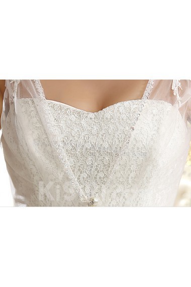 Lace Sweetheart Sheath Dress with Embroidery