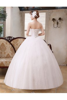 Lace and Tulle Sweetheart Ball Gown Dress with Beading and Bead