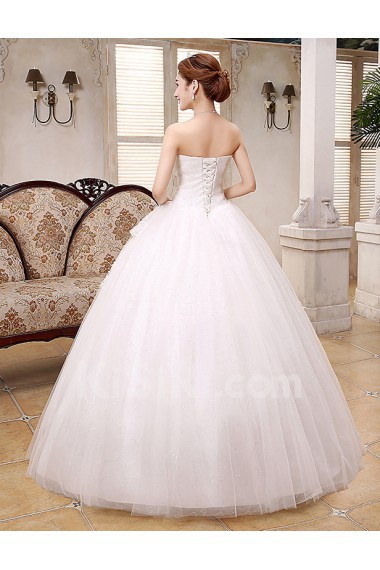 Lace and Tulle Sweetheart Ball Gown Dress with Sequin