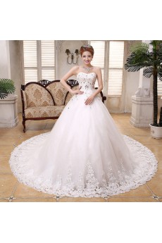 Lace and Tulle sweetheart Ball Gown Dress with Bead and Sequin