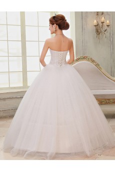 Lace and Tulle sweetheart Ball Gown Dress with Sequin