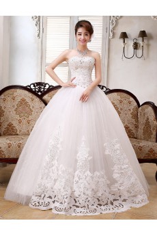 Lace and Tulle sweetheart Ball Gown Dress with Beading and Sequin