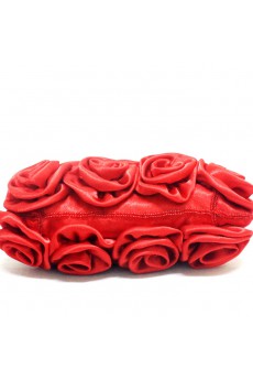 Satin Handmade Rose Handbag