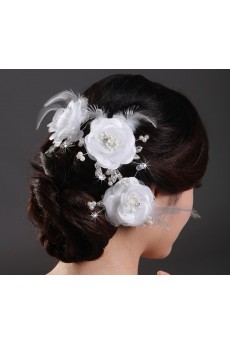 Alloy Lace Wedding Headpiece With Beads