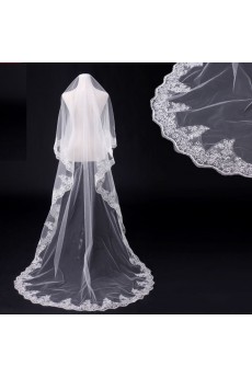 Cathedral Wedding Veil With Lace
