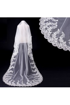 Cathedral Wedding Veil With Beads