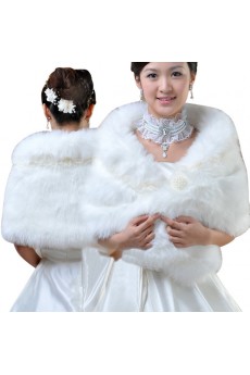 Faux Fur Wedding Wrap