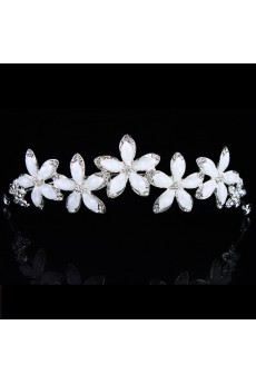 Beauitful Alloy with Zircons and Rhinestiones Wedding Tiara