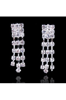 Artistic Alloy with Rhinestones Star Wedding Jewelry Set Including Necklace and Earrings