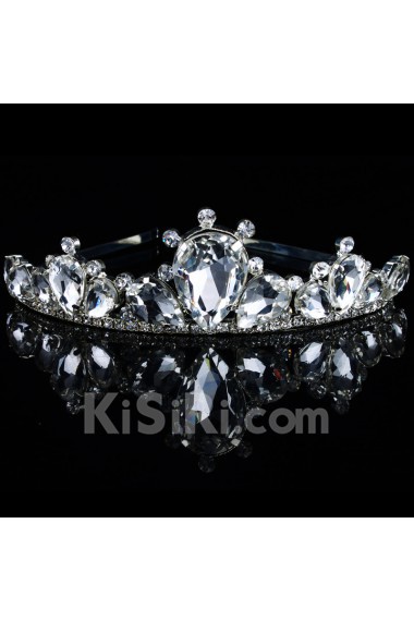 Gorgeous Rhinestones with Alloy Plated Wedding Jewelry Set,Including Earrings,Necklace and Tiara