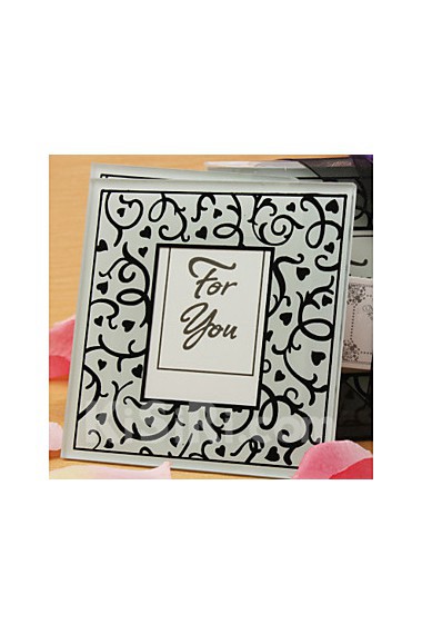 Hearts and Flourishes Collection Photo Coaster Favors (2 Pieces Set)