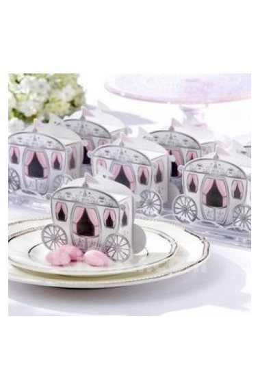 "Enchanted Carriage" Fairytale Themed Favor Box (Set of 12)