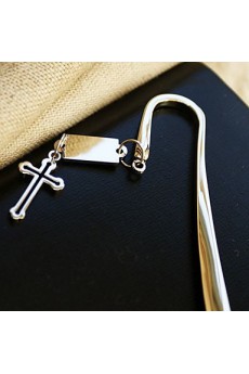 "Timeless" Cross Bookmark Favor With Gift Box