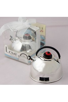 "Love is Brewing" Teapot Timer Tea Party Wedding Favor 