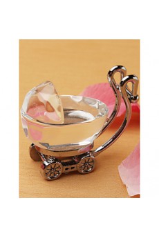 Crystal Baby Carriage Paperweight Party Favor/Gift