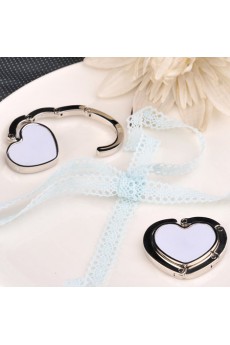 Metal Heart Shaped Purse Valet Favor With Gift Box