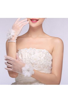 Wrist Length Bridal Gloves