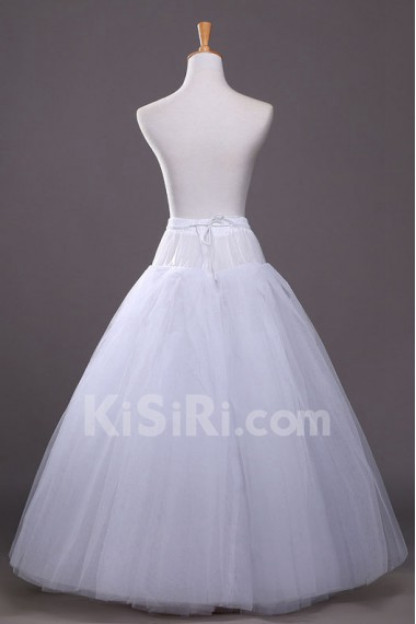 A-Line 2 Tier Floor Length Bridal Wedding Petticoat