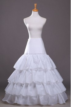 A-Line 4 Tier Floor Length Underskirt Bridal Wedding Petticoat