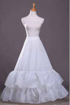 A-Line 2 Tier Floor Length Bridal Wedding Petticoat Underskirt
