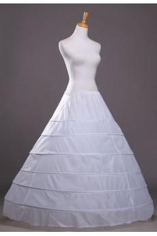 White Floor Length Wedding Bridal Hoop Petticoat Slip