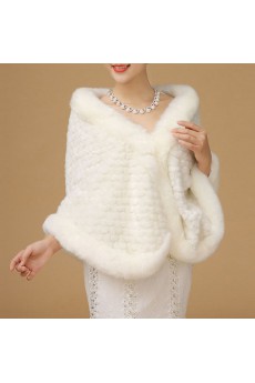 Large Faux Fur Party / Casual Shawl