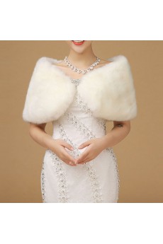 Faux Fur Special Occasion/ Wedding Shawl/Wrap  