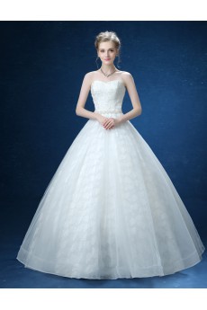 Organza, Lace Sweetheart Floor Length Sleeveless Ball Gown Dress with Sequins