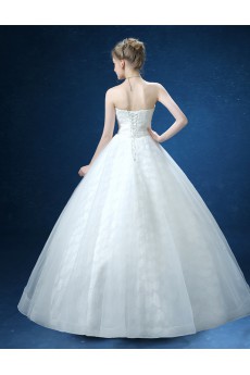 Organza, Lace Sweetheart Floor Length Sleeveless Ball Gown Dress with Sequins
