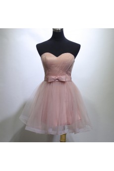 Tulle, Satin Short/Minin Sweetheart Sleeveless Ball Gown Dress