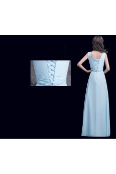 Chiffon Floor Length A-line Dress
