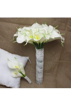 Romantic IvorCalla Wedding Bridal Bouquet