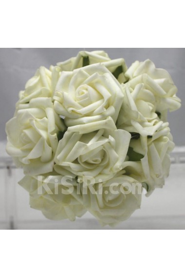 PE Ivory Rose Wedding Bridal Bouquet