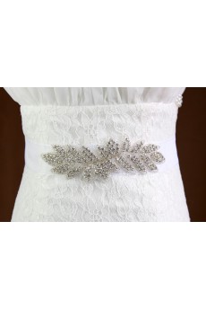 Luxurious Handmade Yarn Rhinestone Wedding Sash
