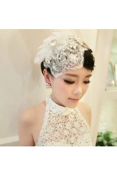 Luxurious Rhinestone Wedding Headpieces with Imitation Pearls