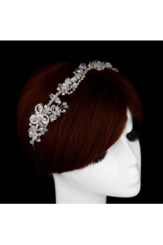Floral Alloy Crystal Wedding Headpieces with Rhinestone