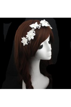 Fabric and Rhinestone Floral Wedding Headpieces